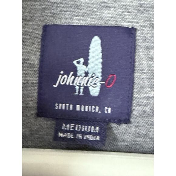 Johnnie-O Pullover Mens M Black Blue 1/4 Zip Sweater Golf Casual Long Sleeve - Picture 3 of 10